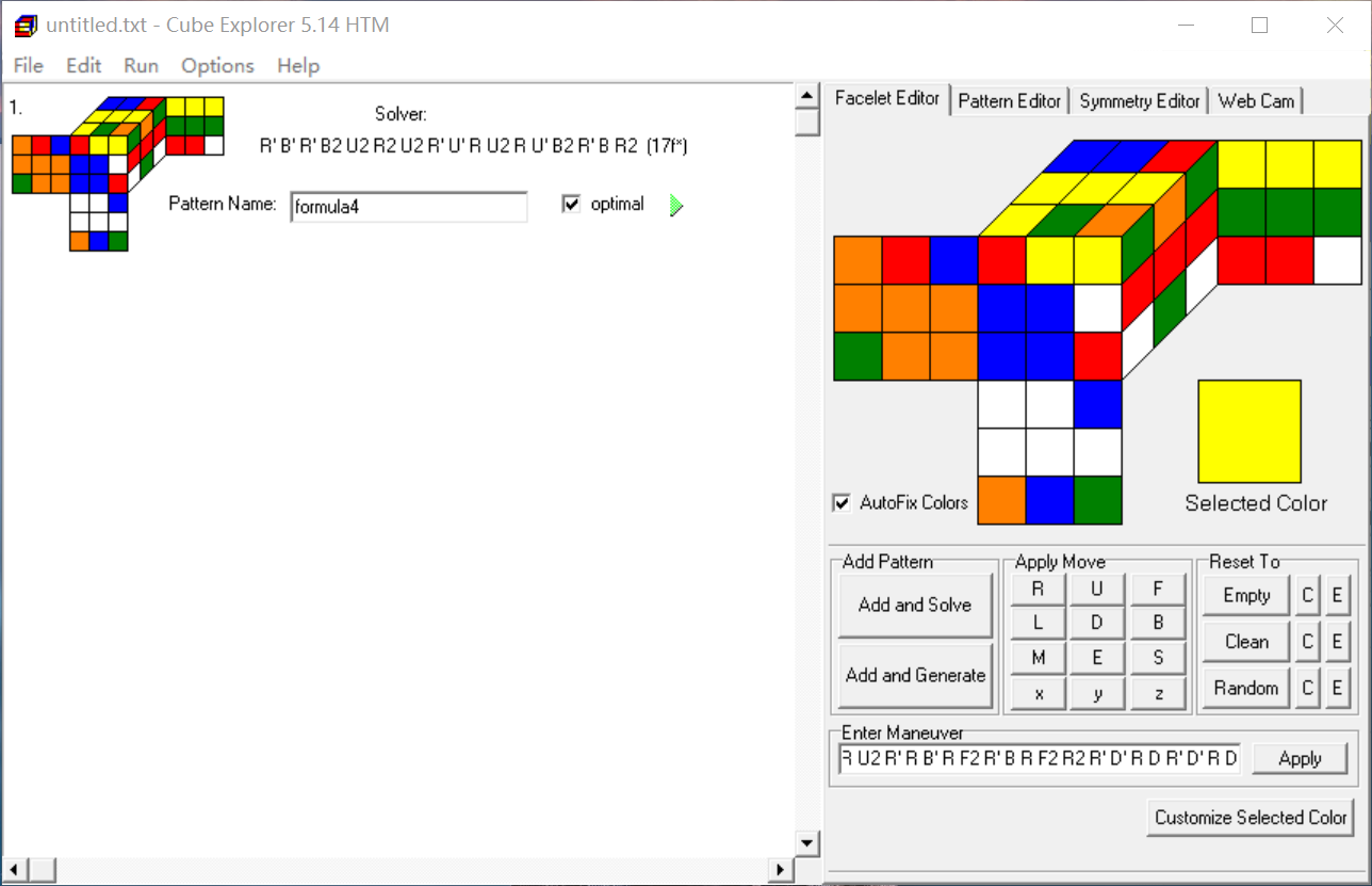 Cube Explorer 魔方求解软件